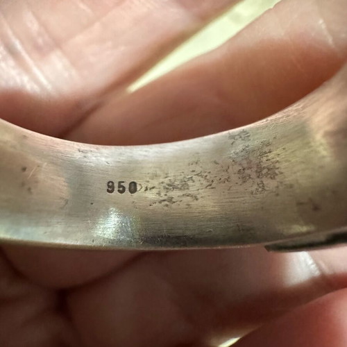 Silver men's ring with 950 hallmark like new