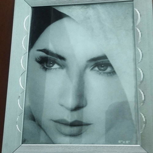 Silver photo frame 14x19cm used