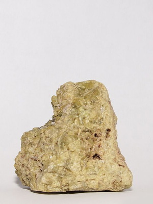 Vesuvianite crystal new natural mineral with flat base