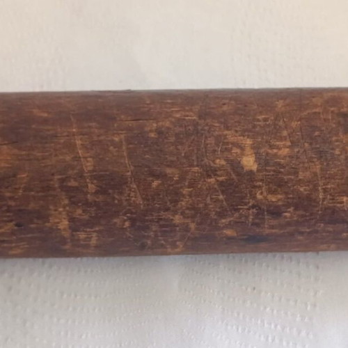 Tribal Quiver and 3 Arrows with Metal Tips used, wood and leather