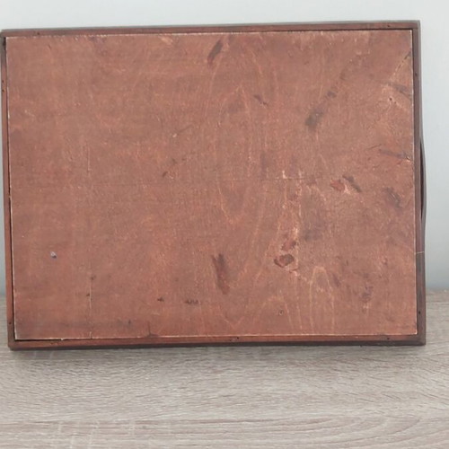 Wooden handmade tray like new, dimensions 28x34