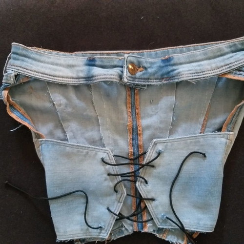 Jean corset strapless size XS