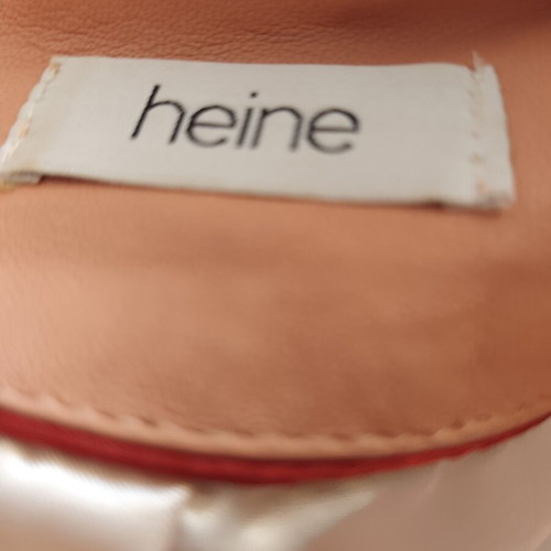 Heine leather jacket like new, peach color, size L