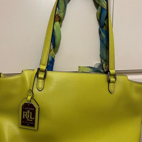Ralph Lauren handbag light green like new