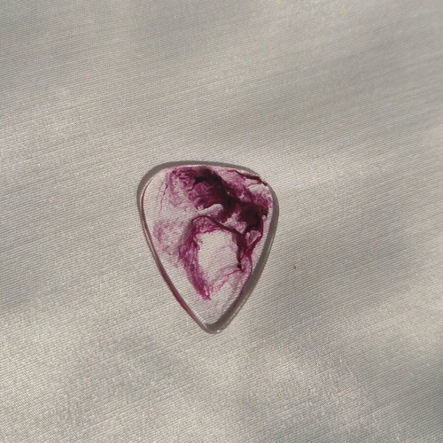 Handmade purple liquid glass guitar pick new