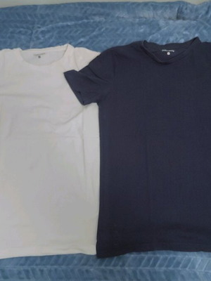 Terranova t-shirt set, white and dark blue, size S, like new