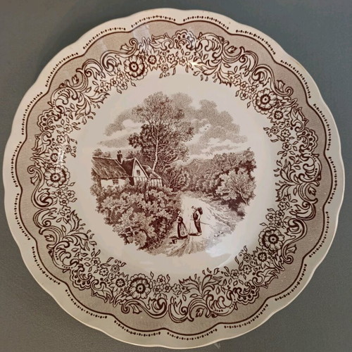 Collectible Vintage Plate Swiss Landscape made in Italy