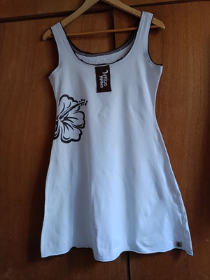 Tropical Mini Dress Baobab Company Indian Ocean Small like new, white and brown