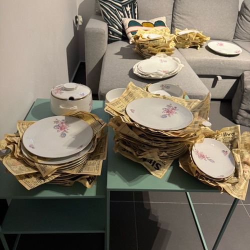 Scherzer Bavaria Germany full dinnerware set like new