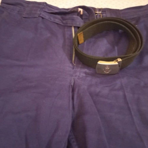 Hellenic Navy shorts with belt used, waist 45cm