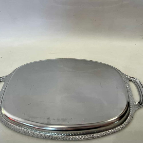 Corona stainless steel serving tray vintage used 41x24.5