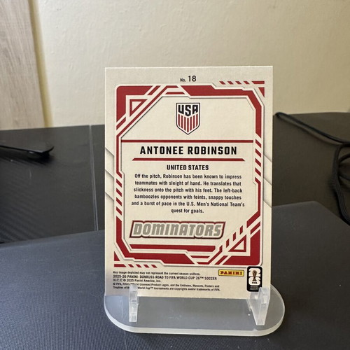 Donruss 2025-26 Antonee Robinson Dominators Insert Red card new