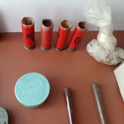 Rare collectible set of old hand-operated hunting tools used