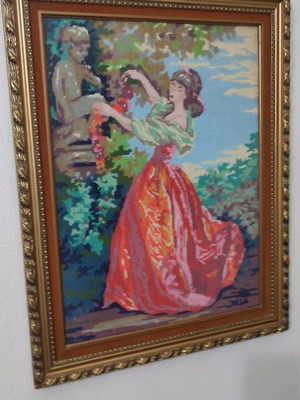 Embroidered frame used in good condition