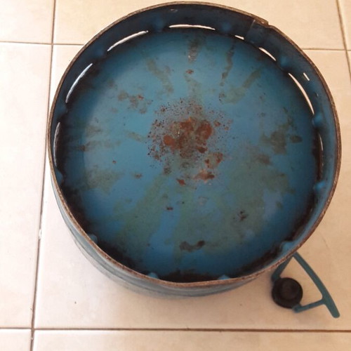 Campingaz portable stove with 2kg empty gas bottle used