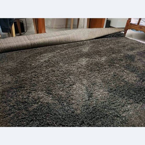 Rugs dark gray like new, set of 2, large and smaller