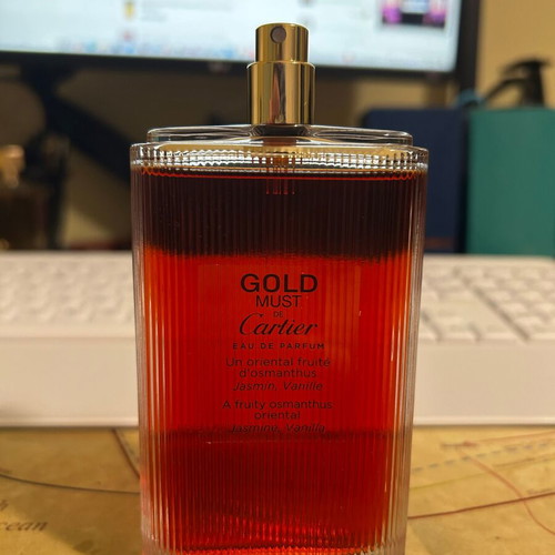 Must de Cartier Gold Eau de Parfum 100ml tester like new