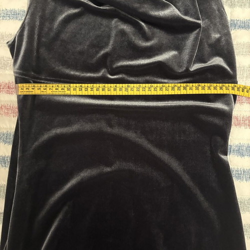 Le Full Made in Italy velvet dress gray anthracite like new