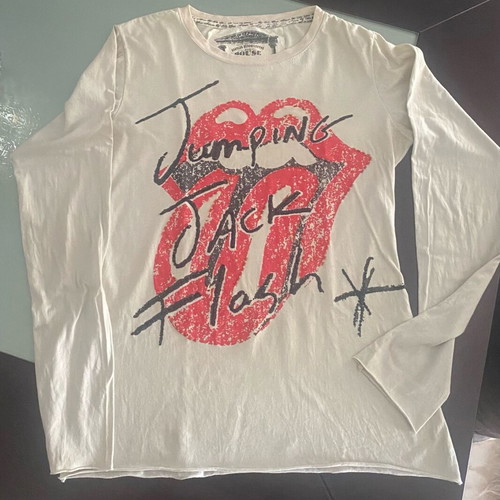 House of the Gods women's Rolling Stones top size M like new, gray