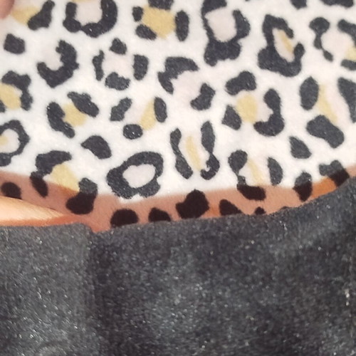 Noidinotte velour pajama set, size S, black and white