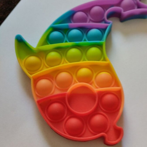 Pop It Fidget Toy like new, silicone stress relief tool for kids and adults