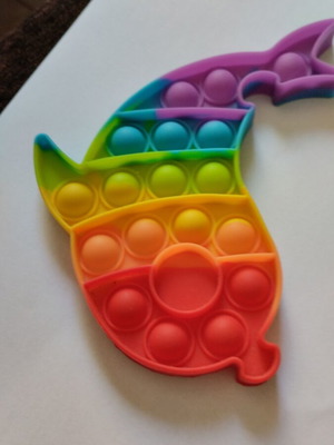 Pop It Fidget Toy like new, silicone stress relief tool for kids and adults