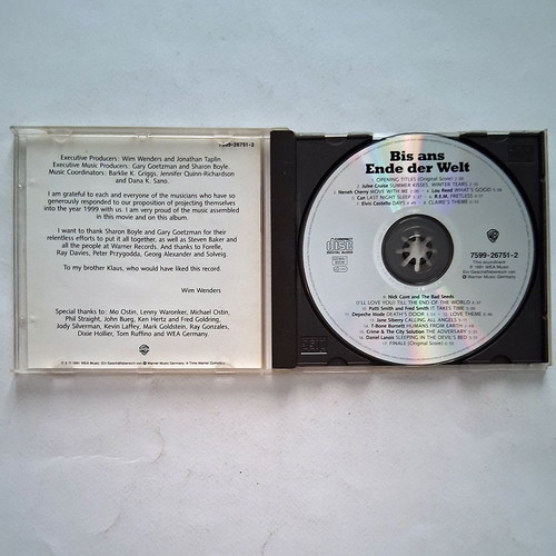 Bis Ans Ende Der Welt Soundtrack CD used, rock