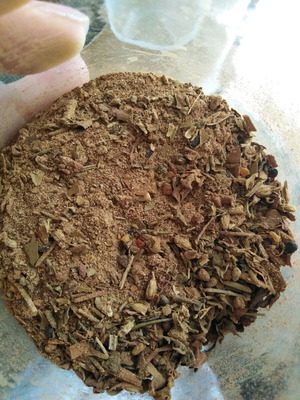Powdered incense new, handmade with herbs and frankincense 30 gr