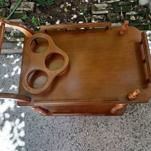 Wooden vintage bar trolley used in very good condition