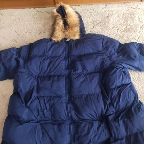 Shein USA 32-34 dark blue jacket new with hood
