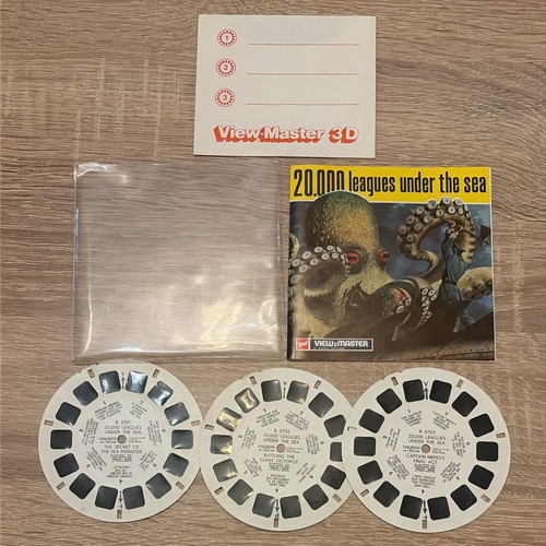 Vintage View-Master 3D 20,000 Leagues Under the Sea set like new