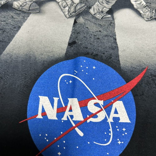 NASA Astronauts Walking On The Moon T-Shirt Small Black new