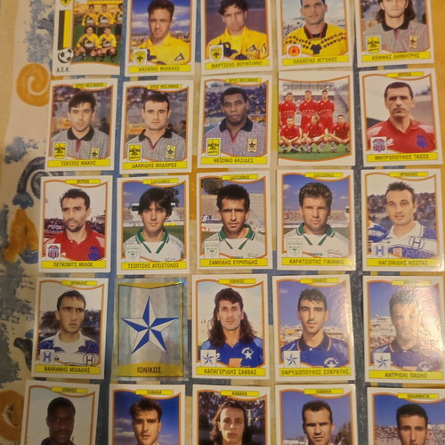 Panini Football 97 Stickers like new, 39 pieces with backs