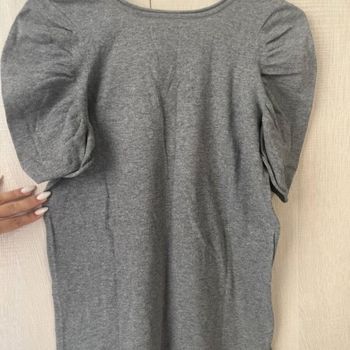 Sfera gray short-sleeve blouse like new, size S