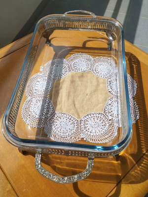 Σκεύος Buffet Marinex με Επάργυρη Βάση και Καπάκι EPNS καινούργιο