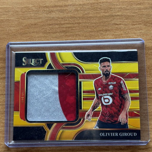 Olivier Giroud 2025-26 Select Ligue 1 Jumbo Swatches Patch Gold Lille new