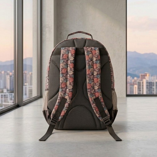 Floral Backpack Wonderful with Reinforced Back like new, multicolor