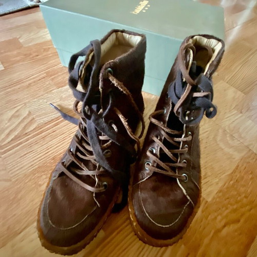 Pantofola d’Oro pony boots like new, brown, size 37.5