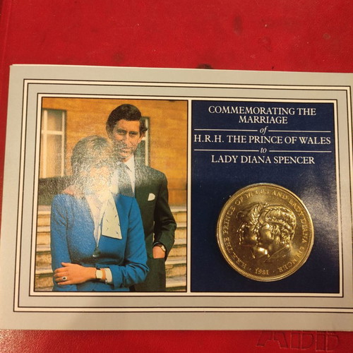 Commemorative medal Britain Lady Diana Spencer proof