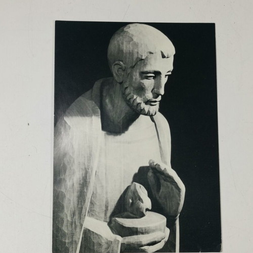 Saint Joseph Bildhauer Linder postcard used, Lungern Switzerland