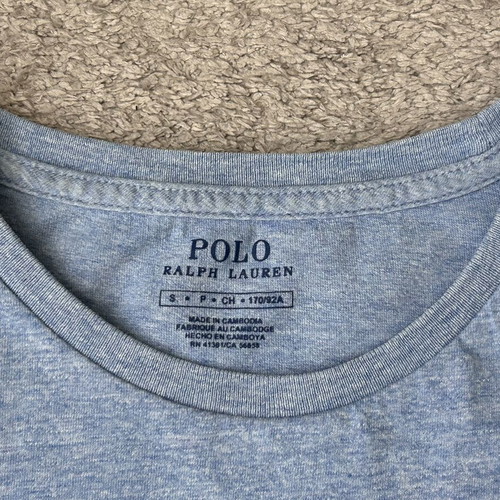 Polo Ralph Lauren men's cotton jersey t-shirt S used, blue