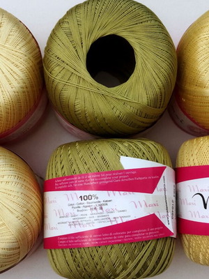 Maxi Madame Tricote cotton lace yarn set of 6 new