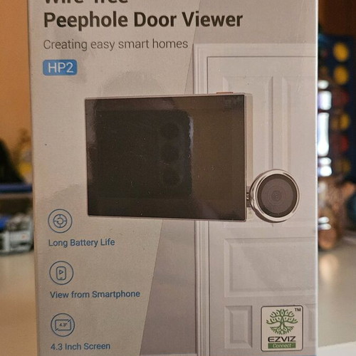 Camera with screen for door peephole Ezviz new