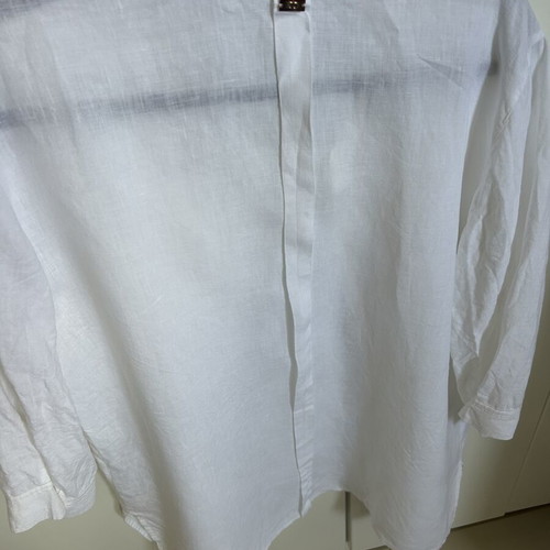 Escada linen shirt, white, size L / 40 / 12