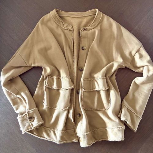 Romano tan cardigan like new