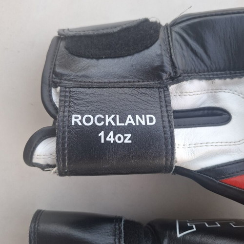 Benlee Rocky Marciano Leather Sparring Set 14oz Gloves & L/XL Shin Guards like new