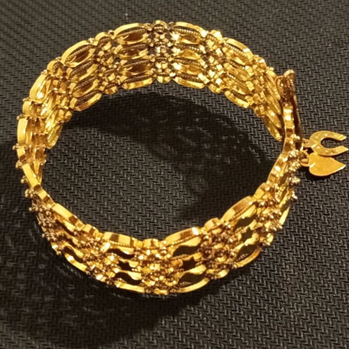 Gold bracelet like new, handmade, traditional technique, 18k