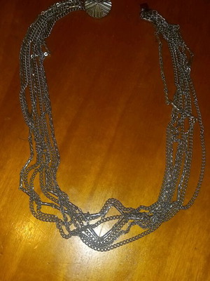 Handmade necklace probably silver antique from Constantinople 1950 new