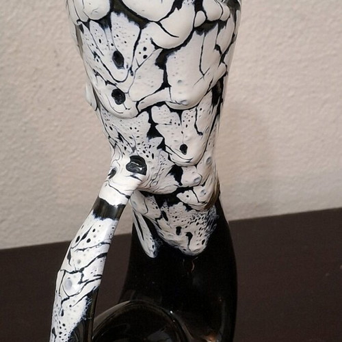 Vintage ceramic vase style Vallauris 28cm like new