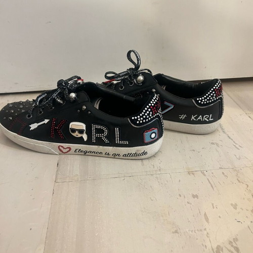 Παπούτσια sneakers γυναικεία Karl Lagerfeld μαύρα σε άριστη κατάσταση μέγεθος 40